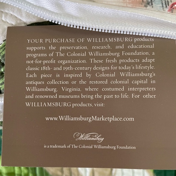 Vintage Colonial Williamsburg Garden Folly Quilt King - Brand New W Tags - Picture 11 of 13